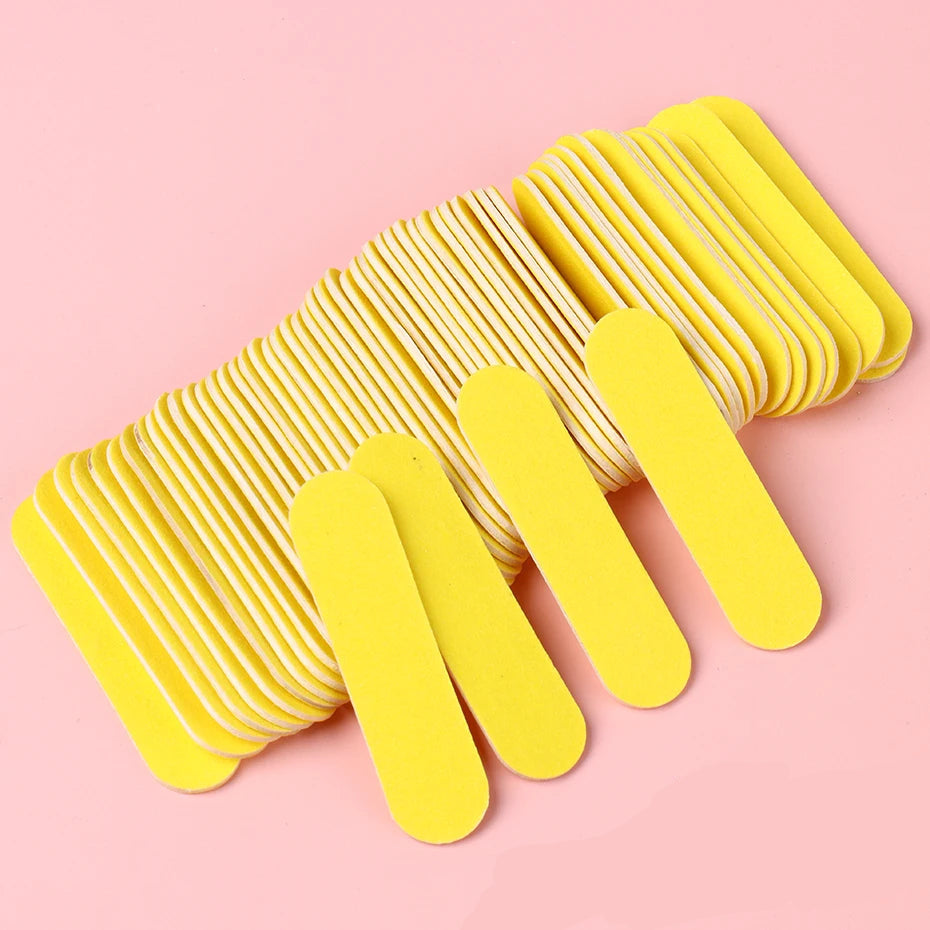 Yellow Nail File (100 pieces)